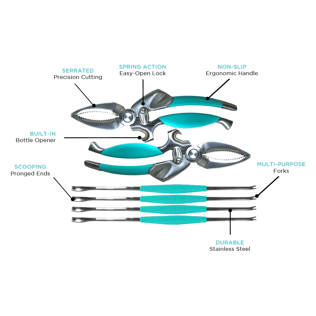 Crab & Lobster Tool Set by Toadfish