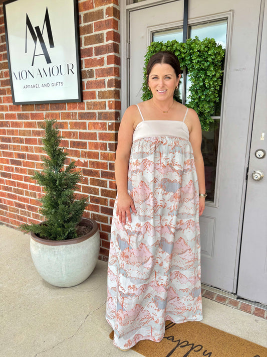 Adventure Linen Contrast Dress