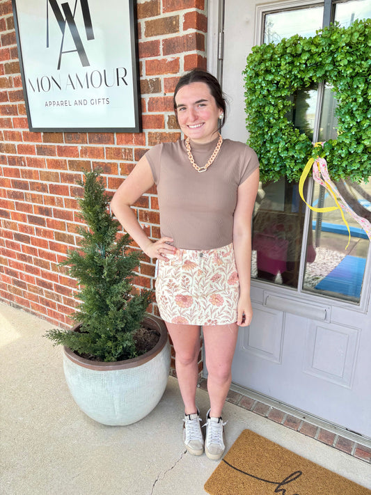 Flora Mid Rise Skirt