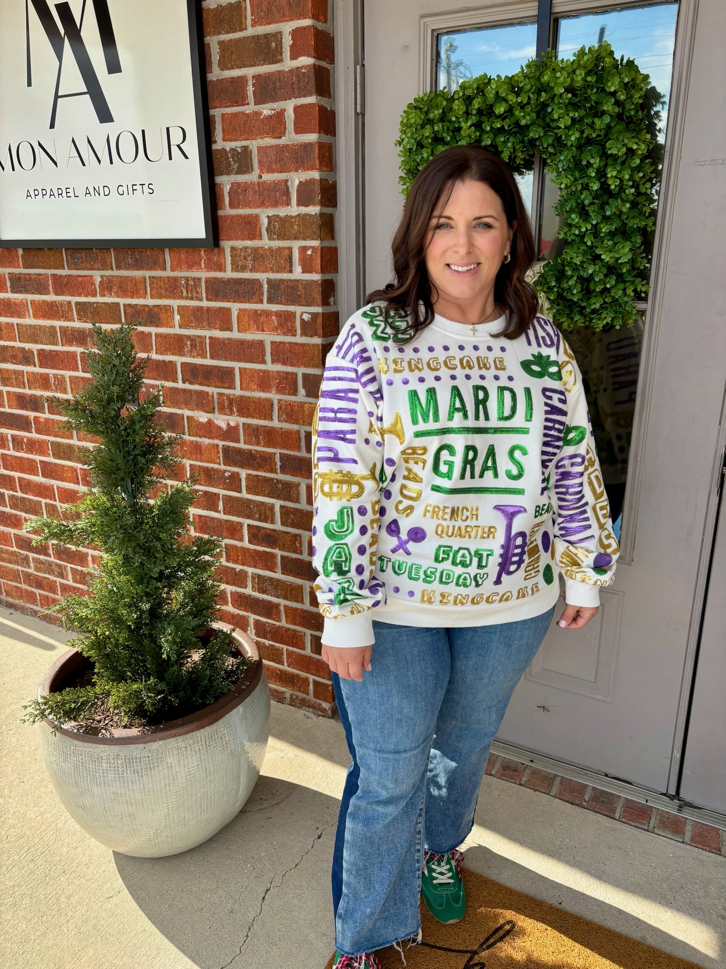 All Things Mardi Gras Sweatshirt