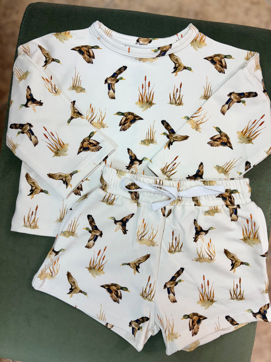 Ducks Bamboo Sweatshirt Set