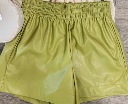 Avocado Leather Legal Shorts