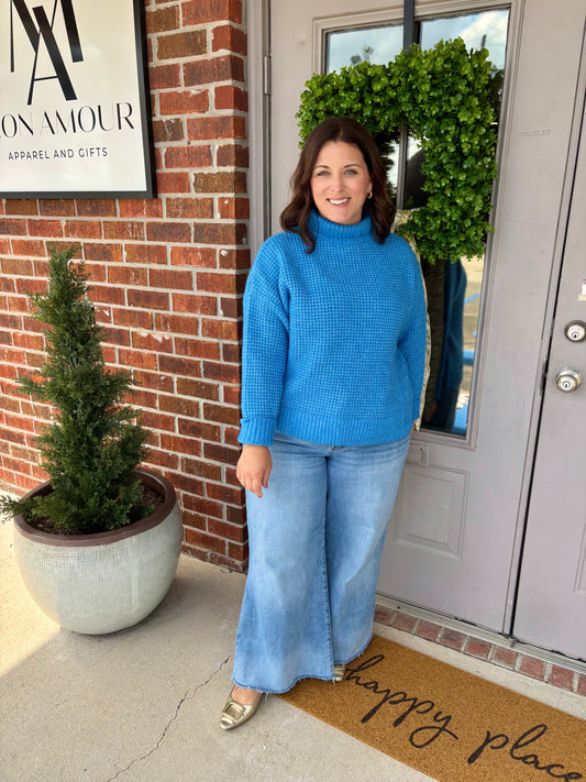 Telly Trendy Blue Sweater