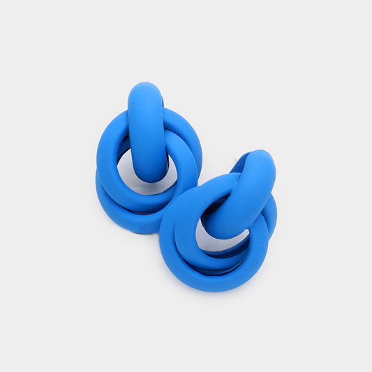 Cobalt Blue Link Earring