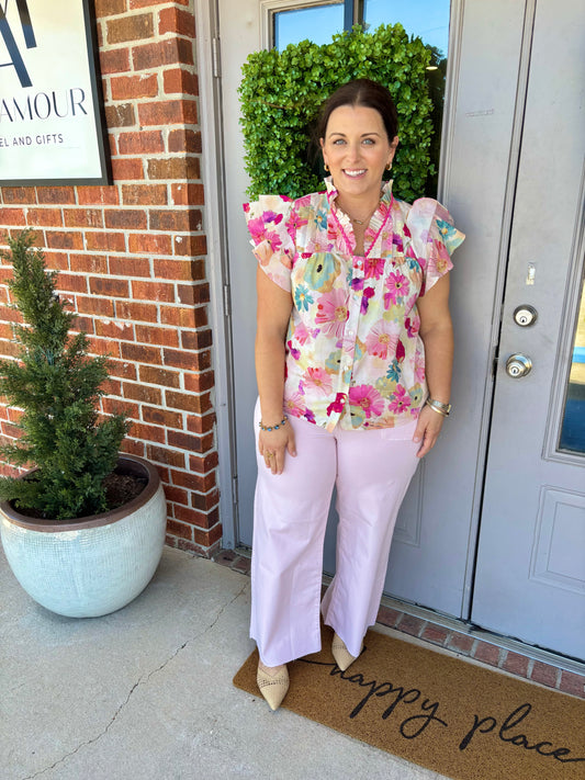 The Pink Garden Top