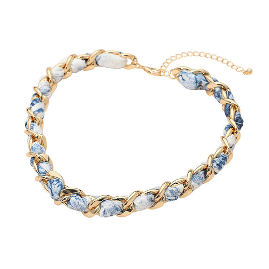 Chain Wrap Scarf Necklace