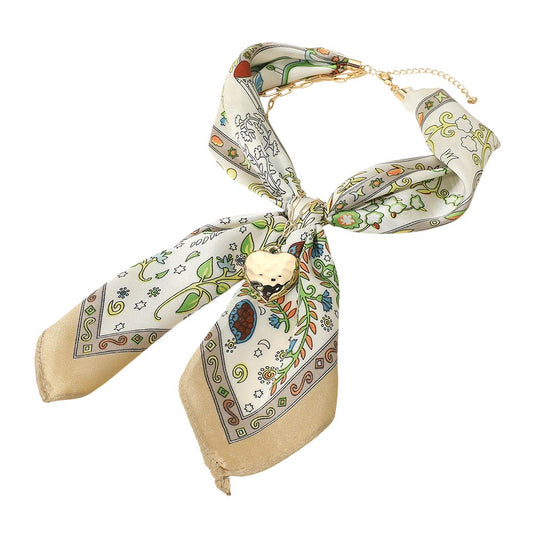 Chain Layered Scarf Necklace