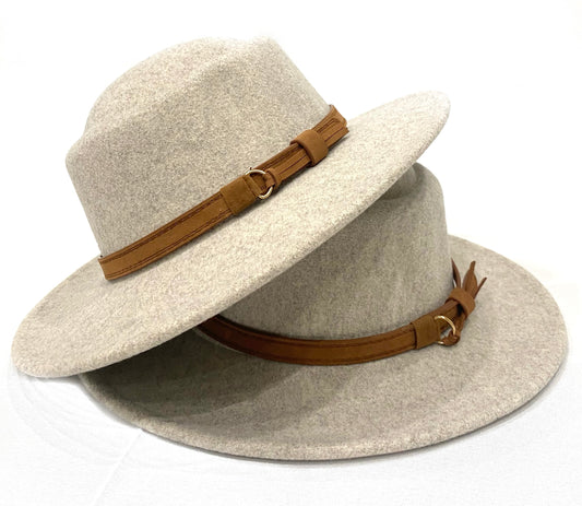 Retro Boater Belt Band Hat