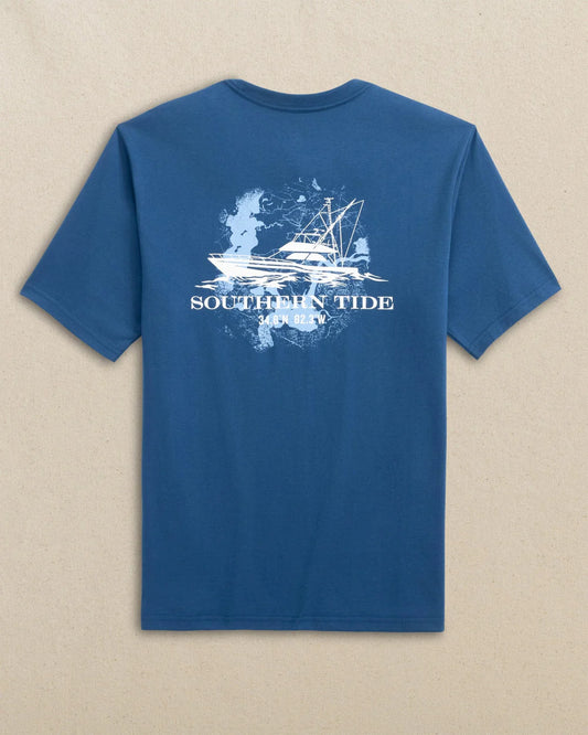 Fishing Boat Coordinates Short Sleeve T-Shirt