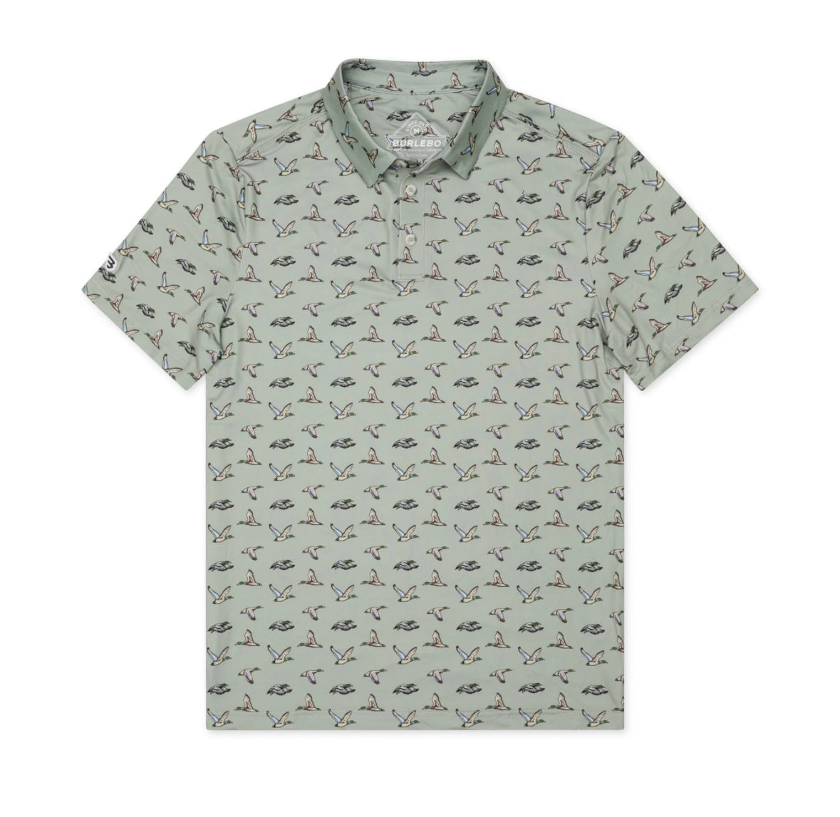 Performance Polo - Flying Ducks - Green