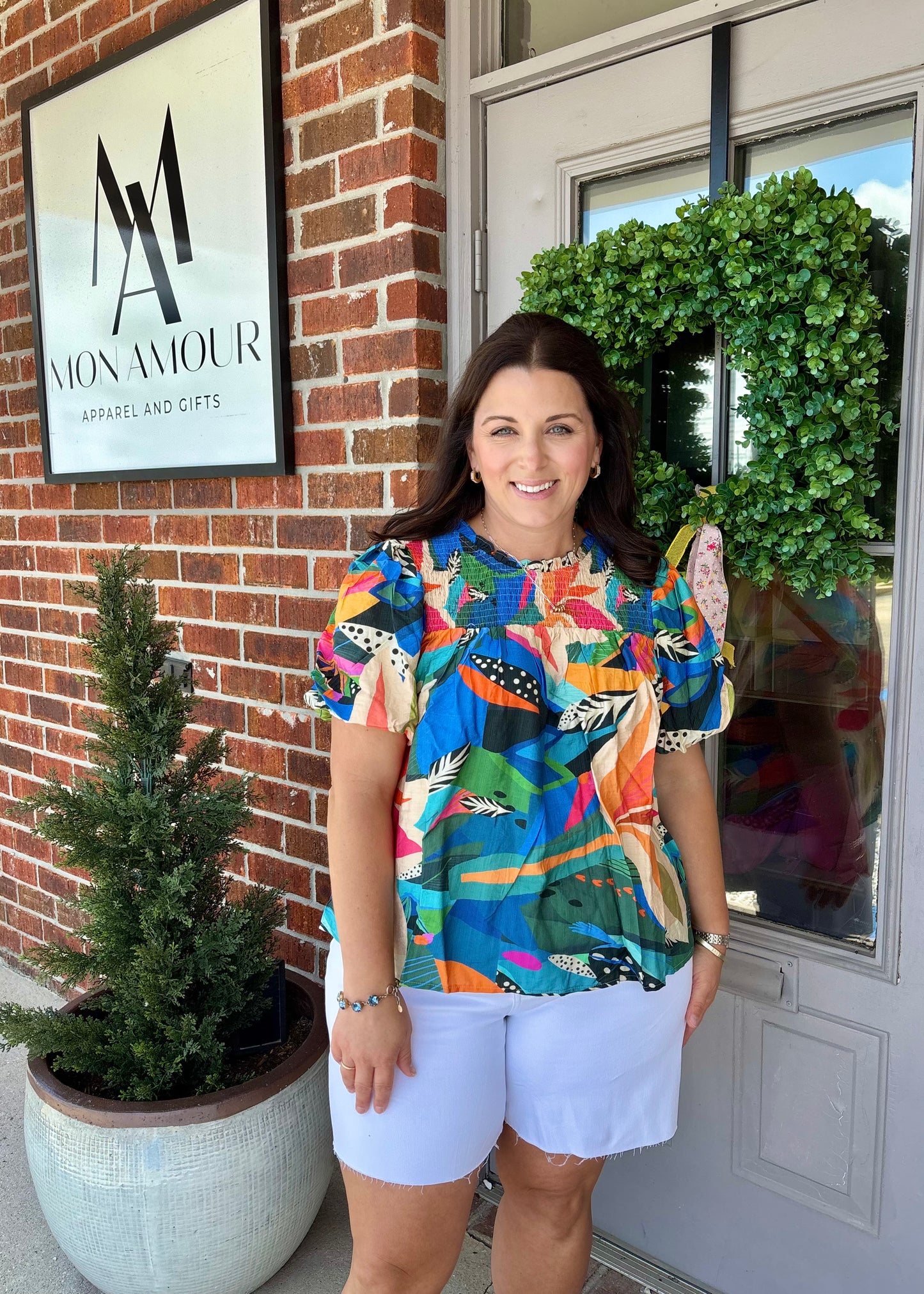 Tropical Canvas Blouse