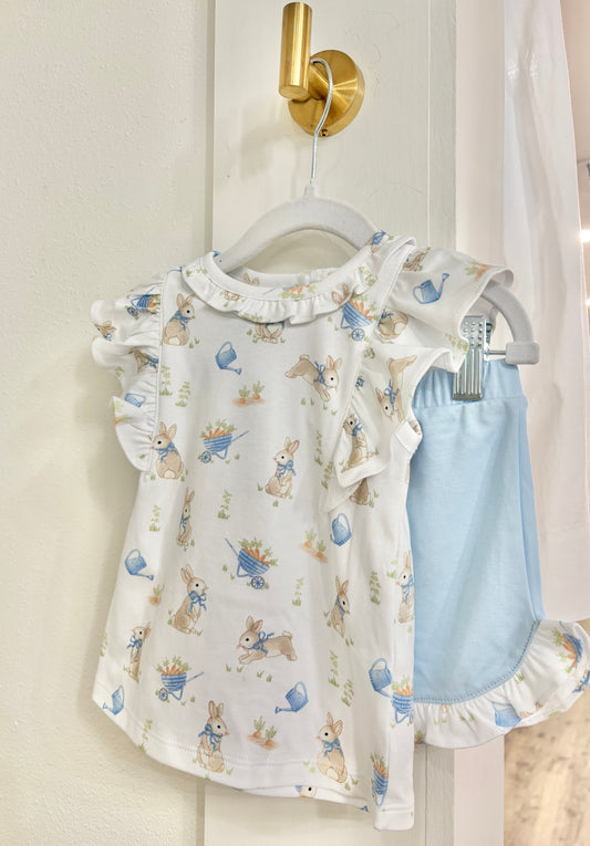 Bunny's Garden Tee and Short Set