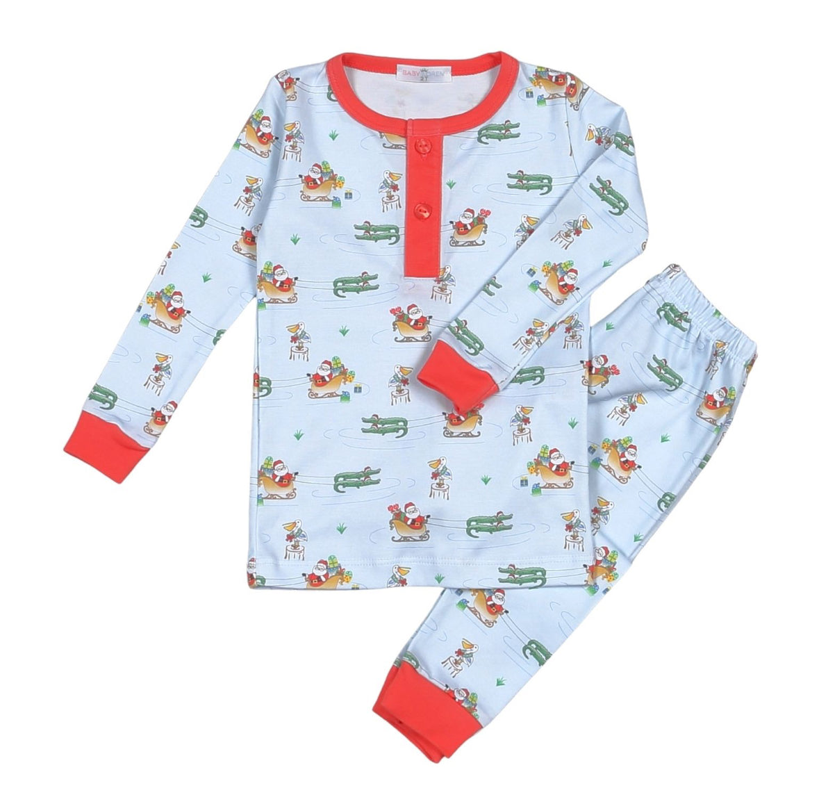 Cajun Christmas Pima Two Piece Loungewear