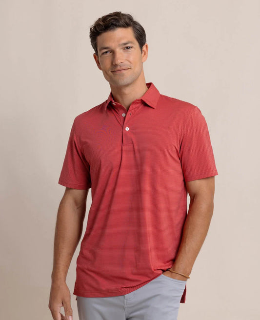 ST SS Brrreeze Meadowbrook Stripe Polo