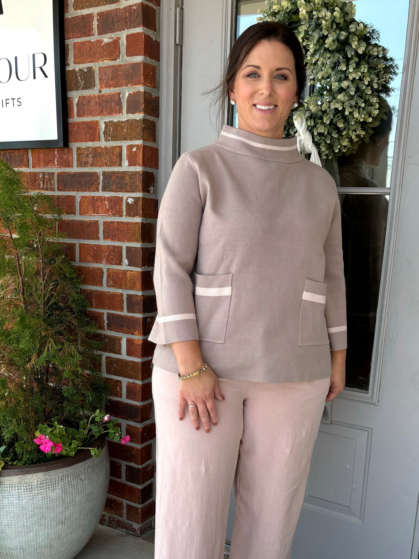 Blush Cocoa Camille Sweater