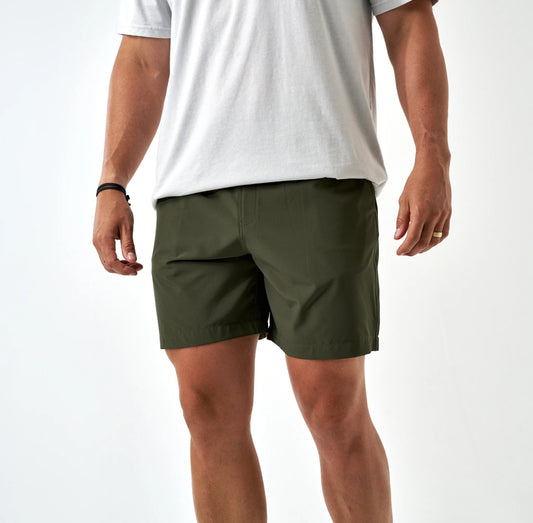 Everyday Short - Mallard Green - Ducks And Dogs Pocket