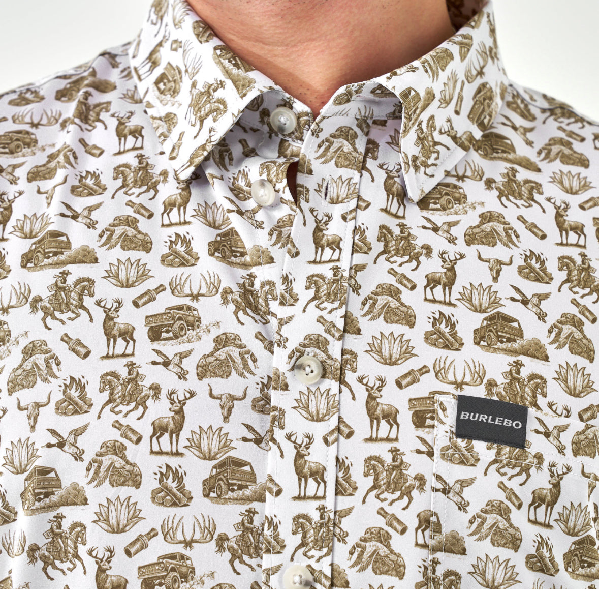 Performance Button Up - Into The Wild