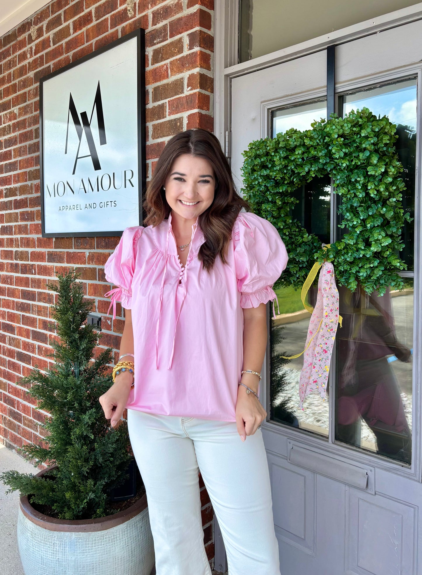 Blush & Bow Blouse