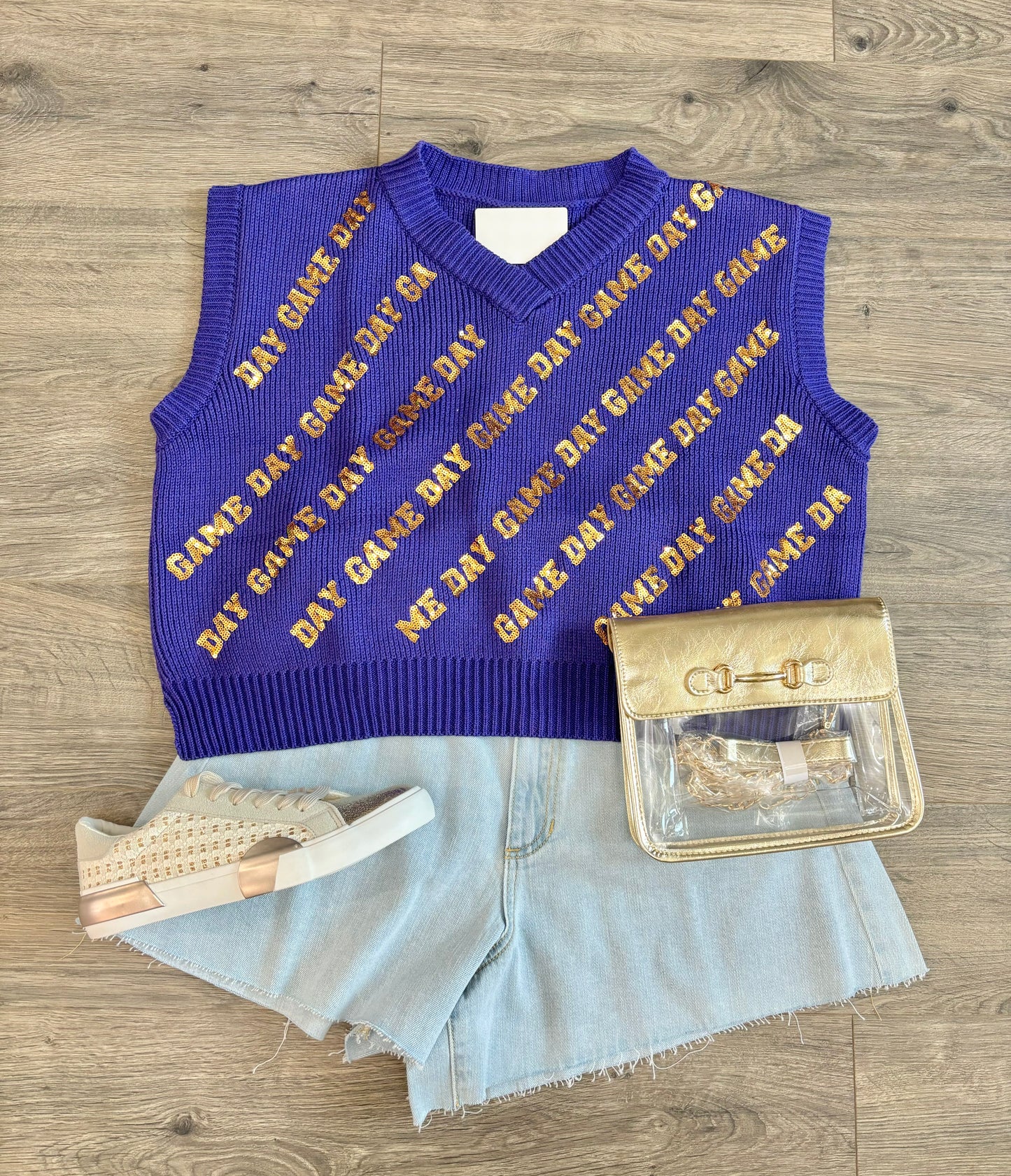 Purple "Gameday" Sweater Vest