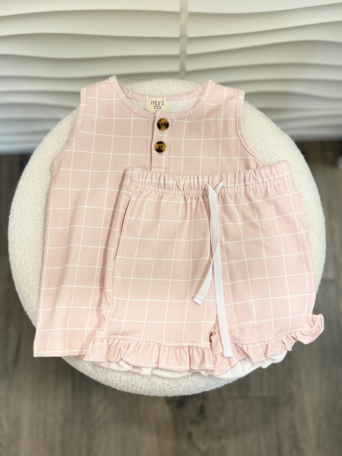 Ocean Grid Seaside Ruffle Set