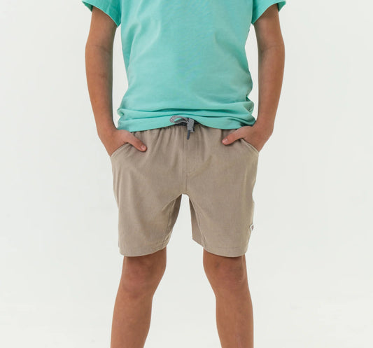 Youth Athletic Short - Heather Khaki - Venado Camo Liner