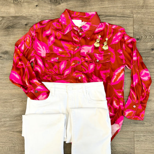 Valentine Satin L/S Top