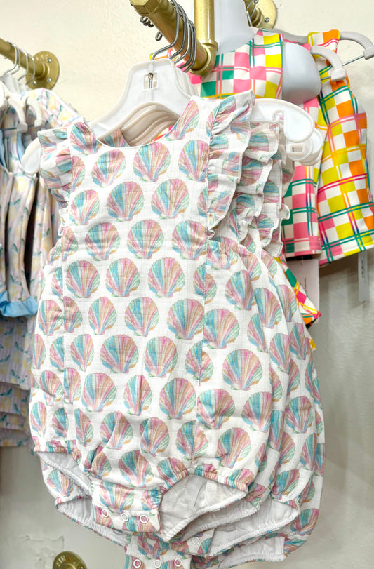 Shell Yeah! Organic Muslin Bubble Romper
