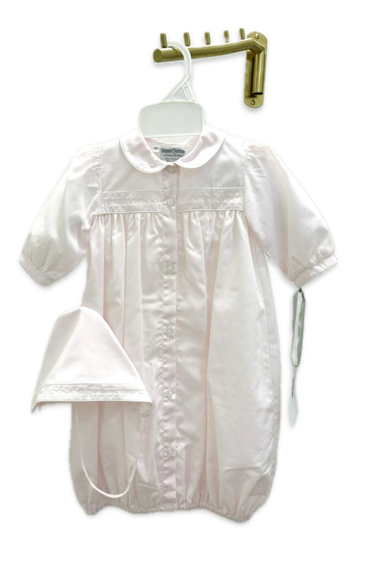 Feltman Pink Infant Newborn Gown and Hat