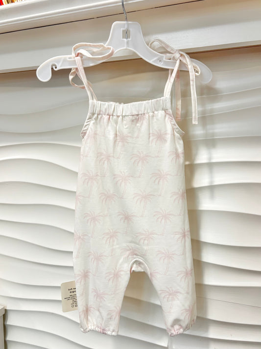 Palm Daze Tropical Ties Pants Romper