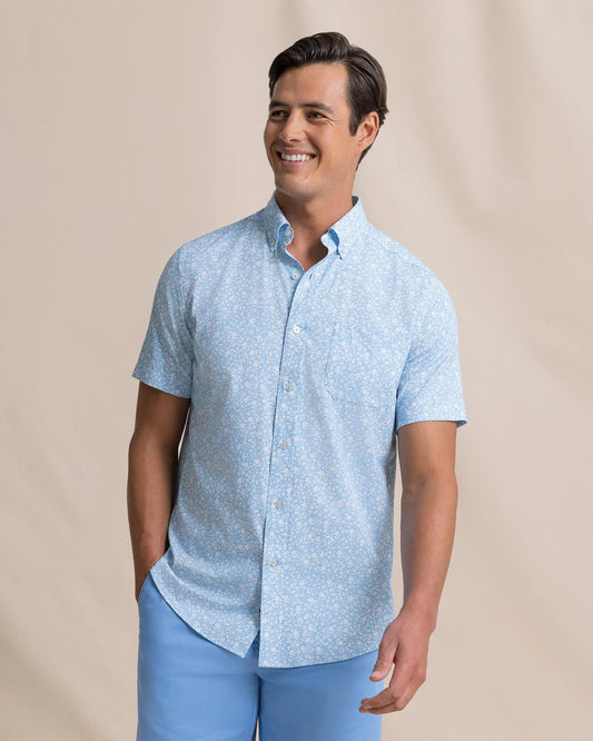 Garden Blooms Coastal Breeze® Short Sleeve Sport Shirt