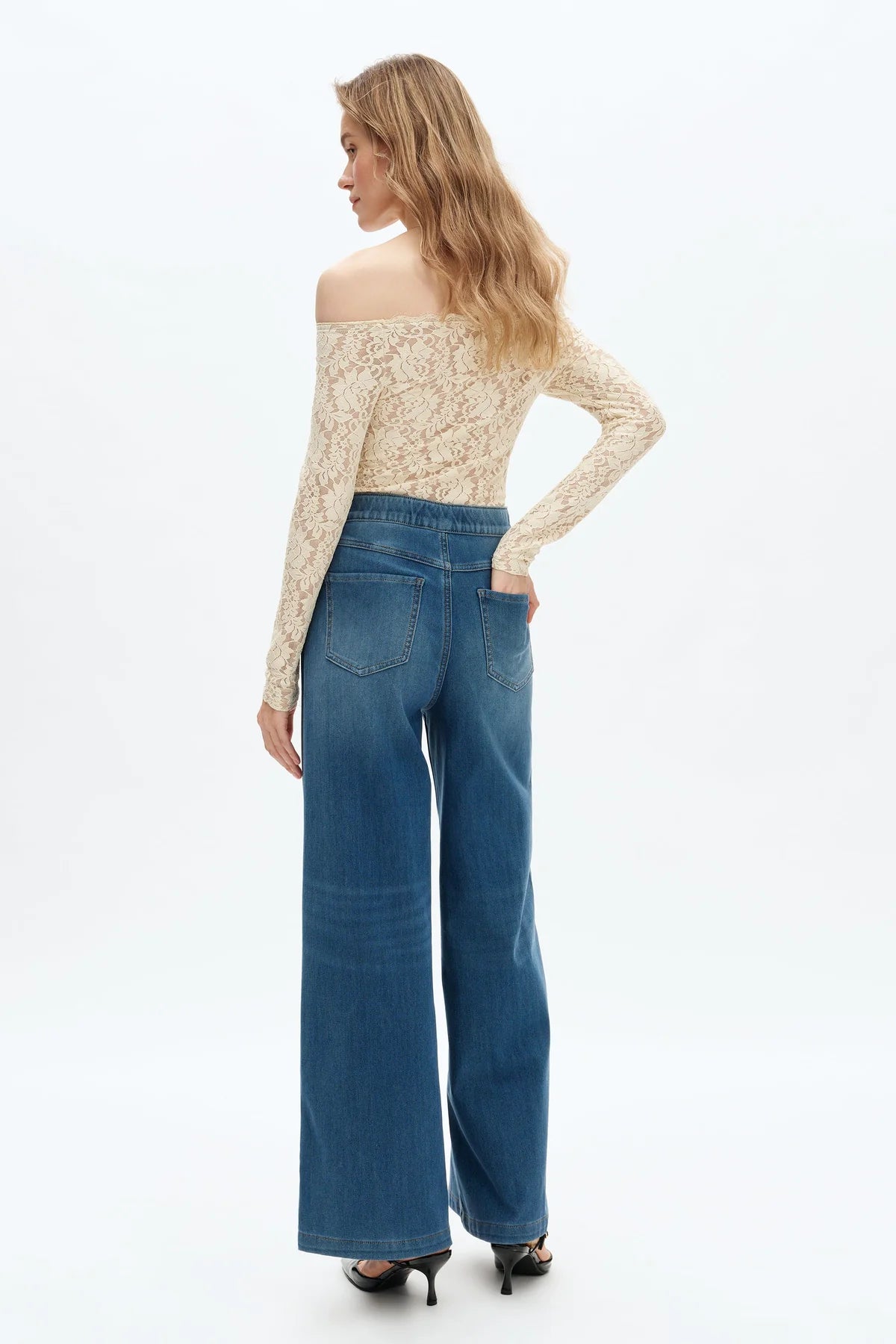High Rise Rag Wide Leg