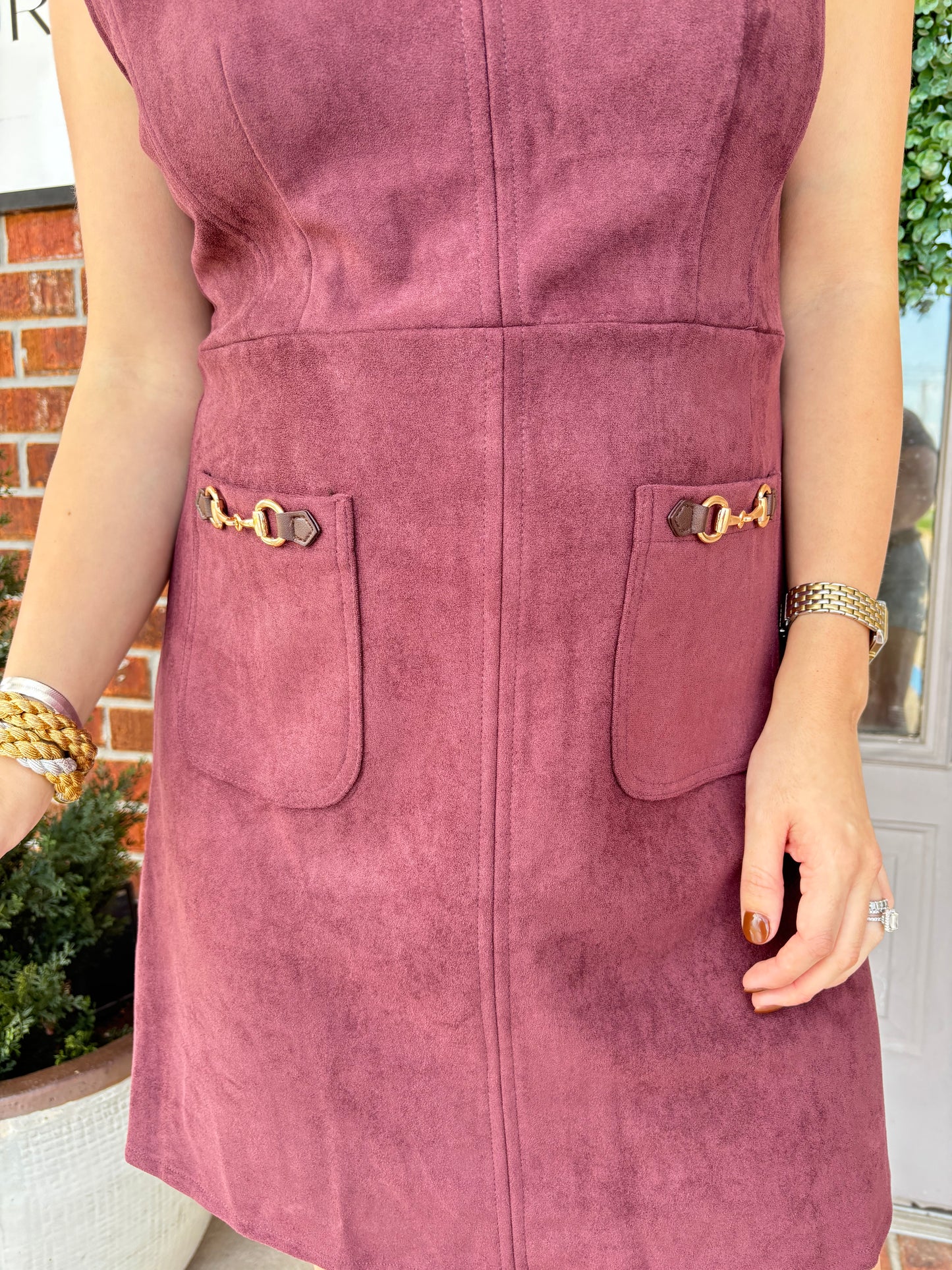 The Sutton Suede Dress