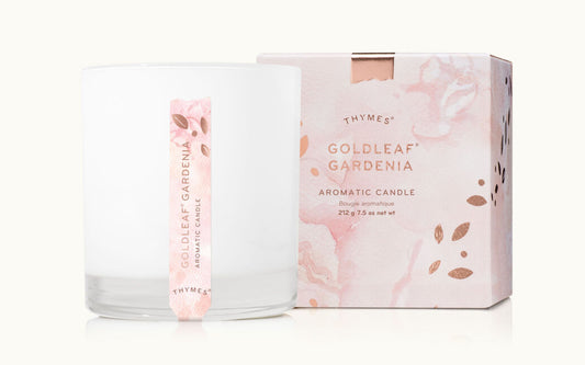 Thymes Goldleaf Gardenia Aromatic Candle