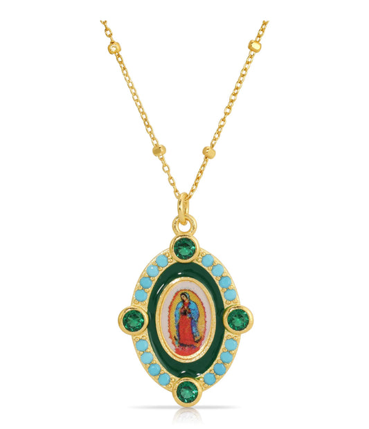 Guadalupe Enamel Necklace