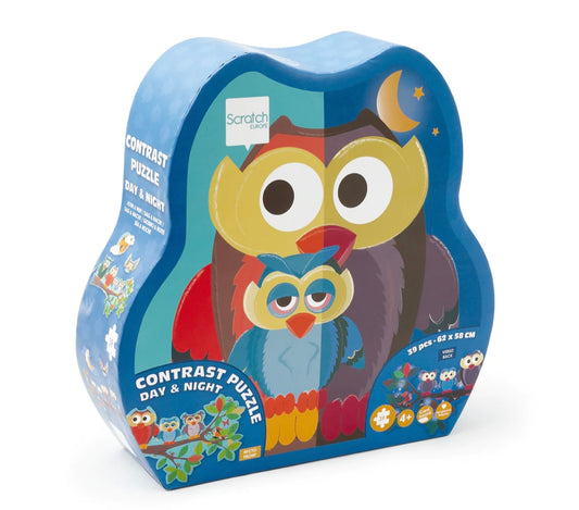 Owl Day-Night 2 Sided Puzzle