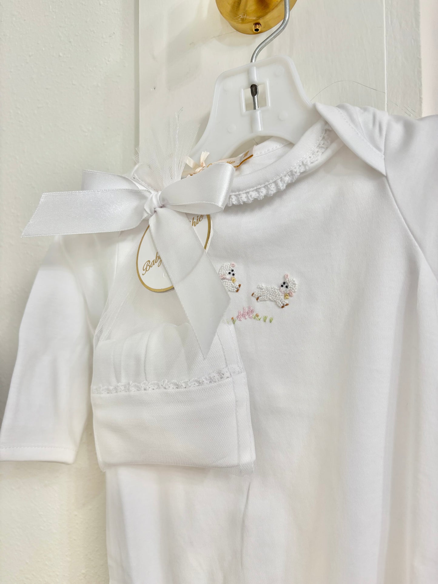 Convertible Gown with Hat Set