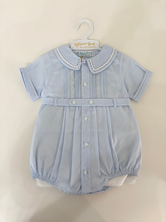 Feltman Blue Newborn Creeper and Shortall