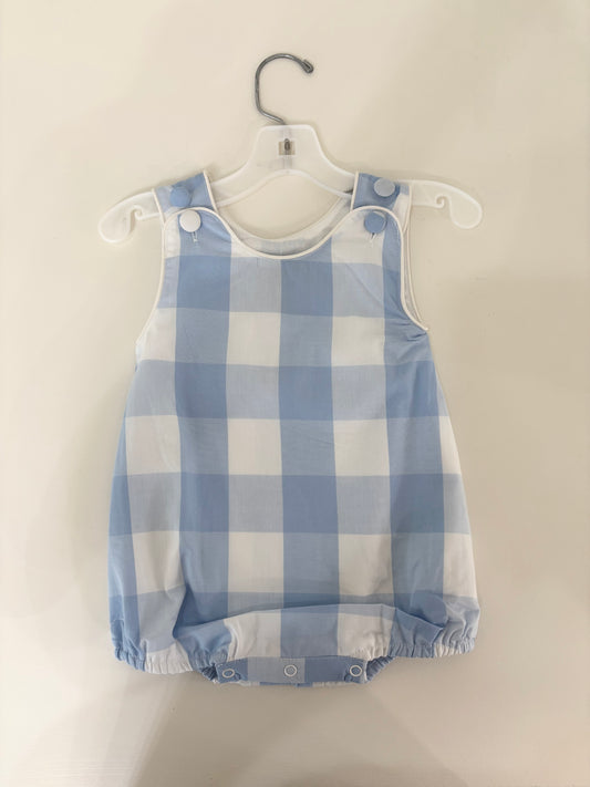 Boys Blue Check Bubble