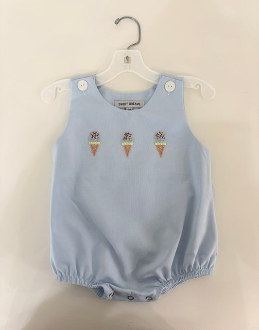 Ice Cream Embroidered Bubble