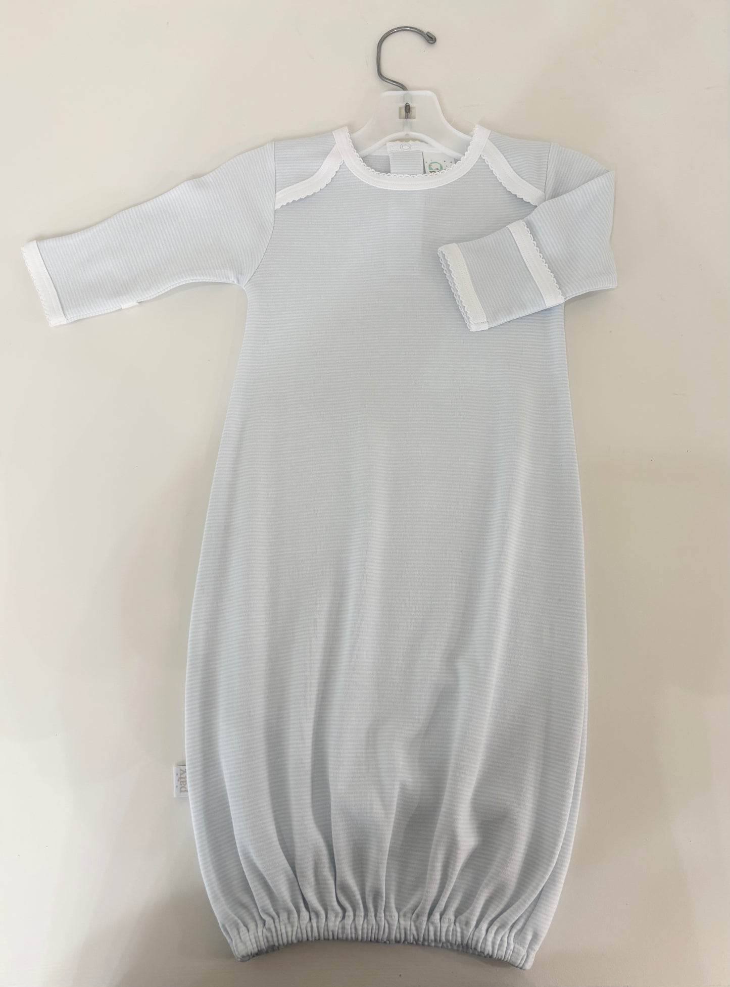 Pinstripe Shoulder Gown