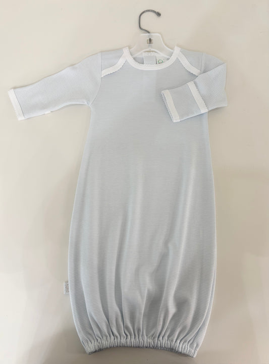 Pinstripe Shoulder Gown