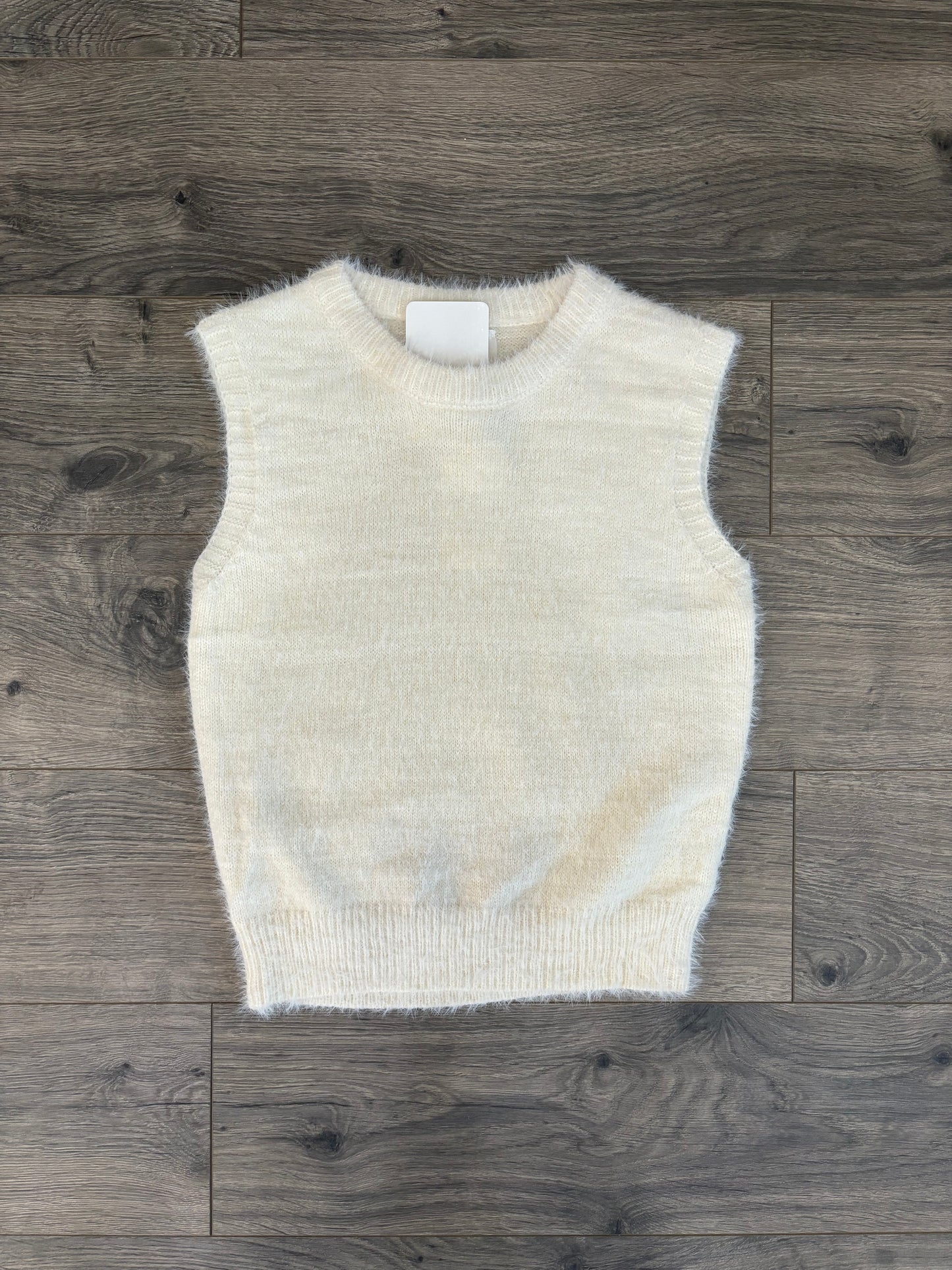 Tween Lane Sweater Tank- Cream - Main Image