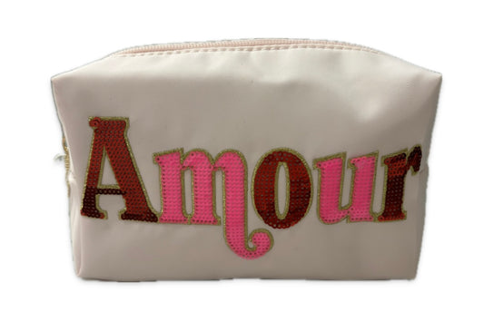 Amour Zip Pouch in Blush
