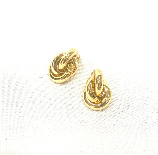 Gold Double Knot Stud