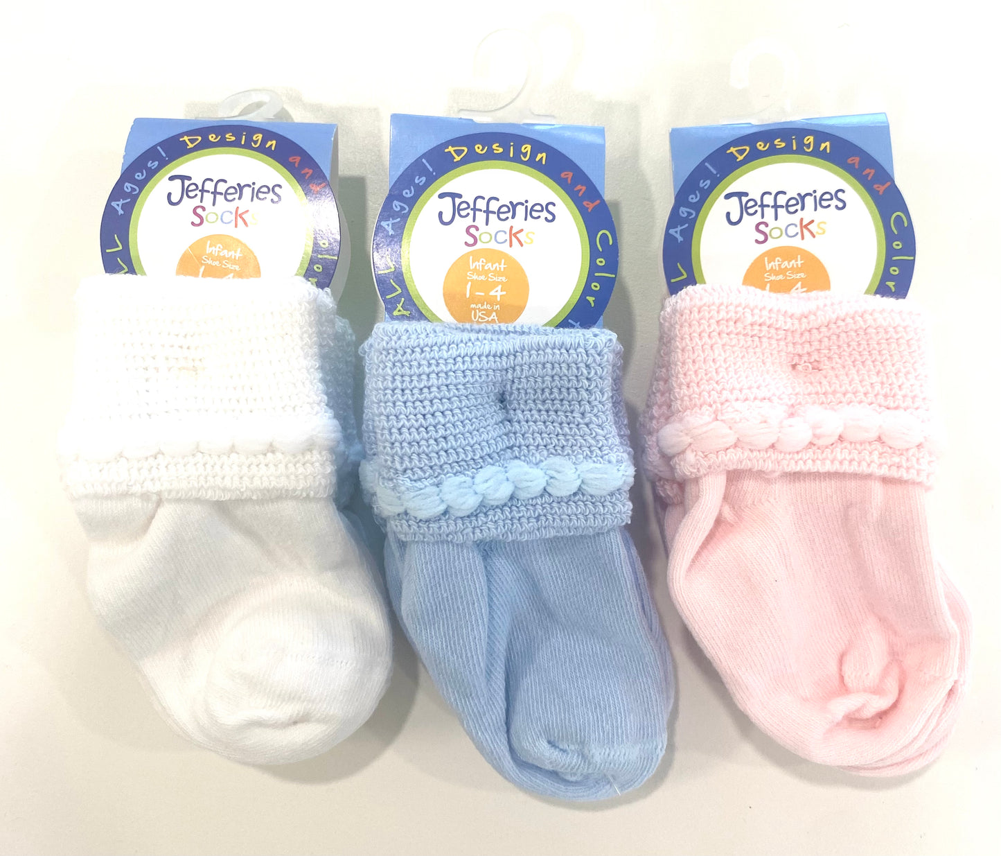 1-4 Infant Socks Pack of 2