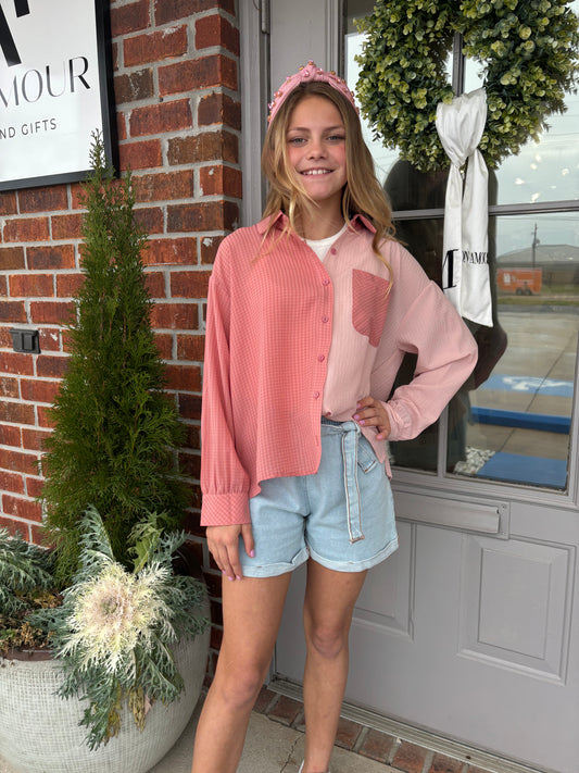 Tween Connie Contrast Shirt