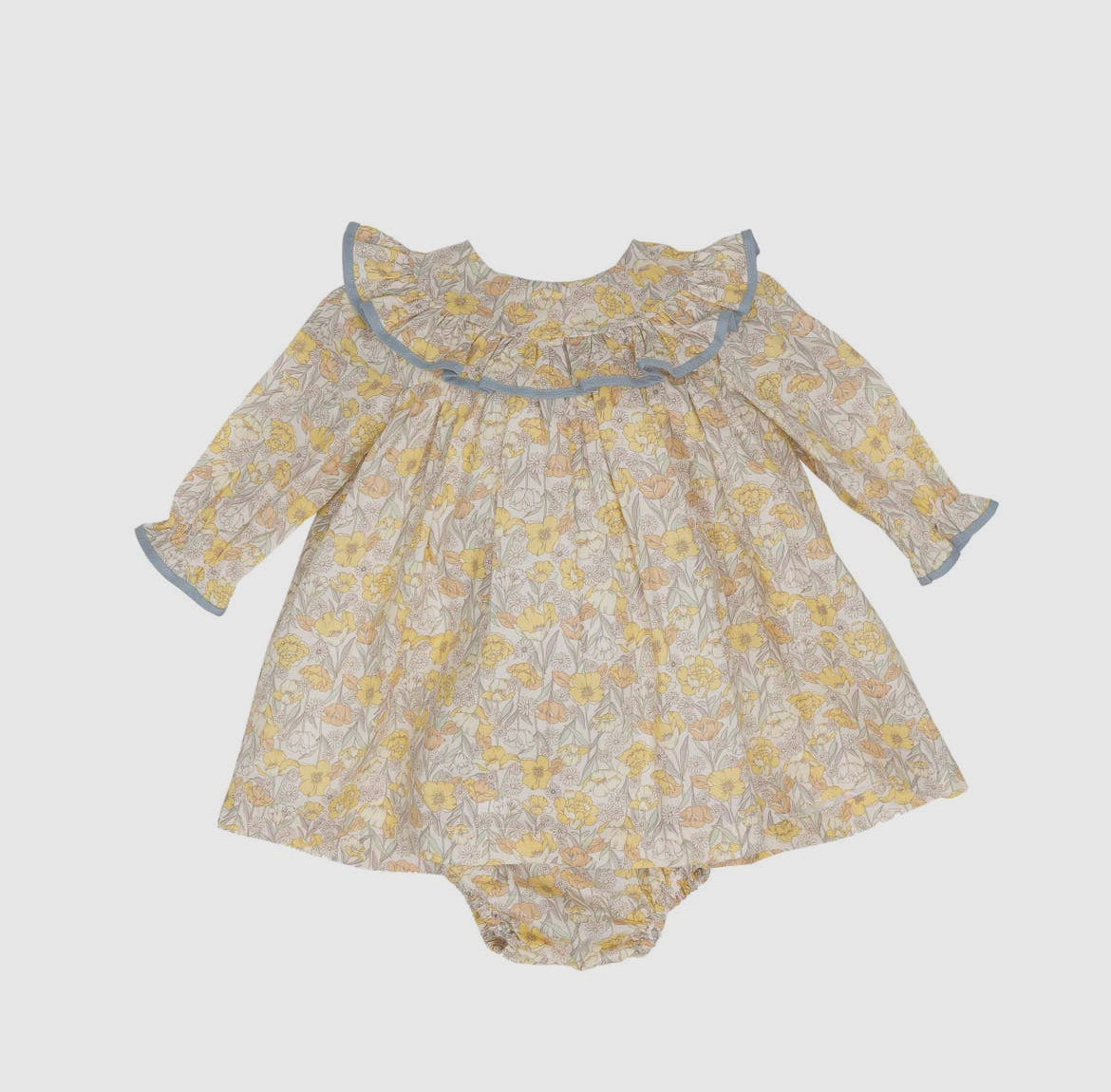 Layla Yellow Floral Bloomer Set