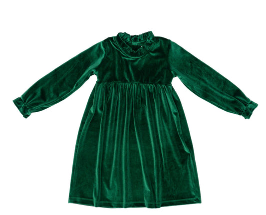 Kaitlin Green Velvet L/S Dress