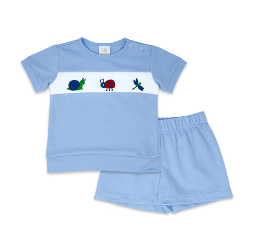 Bayou Short Set - Boardwalk Blue, Snips and Snails