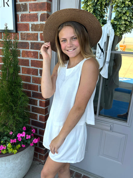 Tween Shoreline Elastic Waist Short